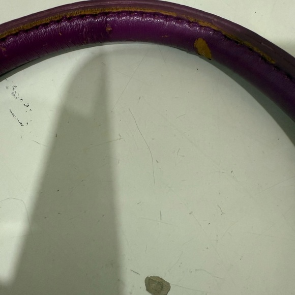 Vera Bradley Heather Purple Paisley Purse Two leather Handles Zip Pockets 2013 - Picture 11 of 13